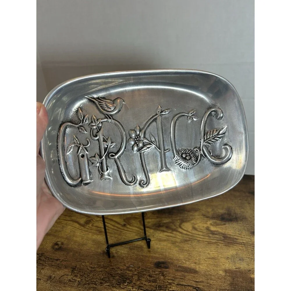 Susan Winget Grace Birdhouse Nest Pewter Trinket Dish Wilton Armetale Decor